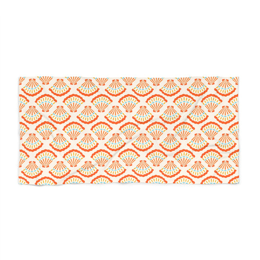 Seashell Pattern Beach Towel