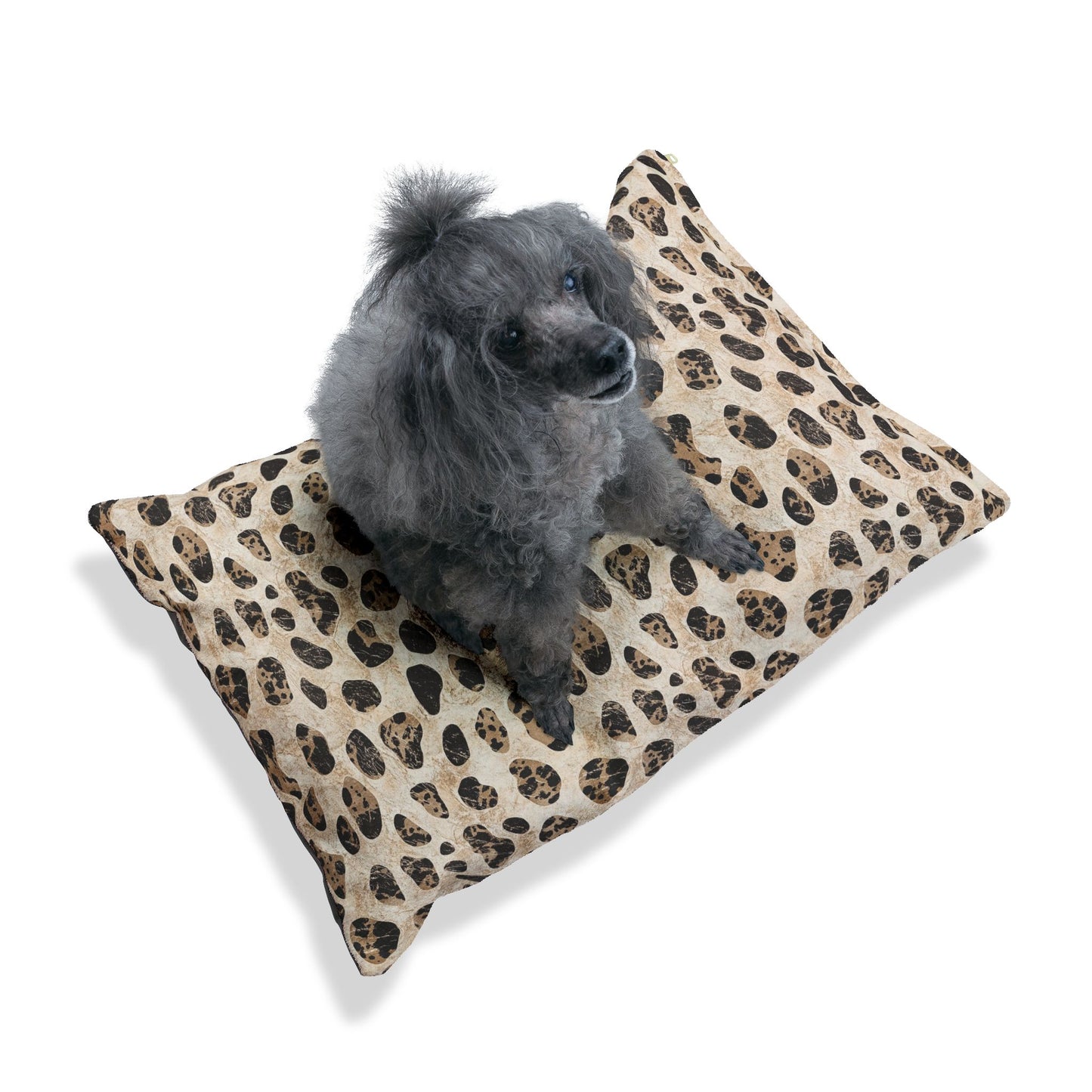 Leopard Print Plush Pet Bed