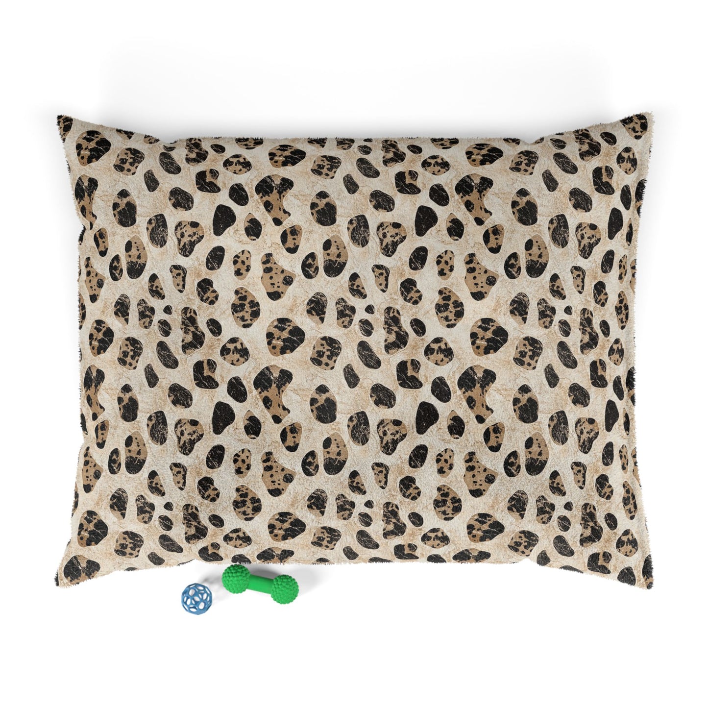 Leopard Print Plush Pet Bed
