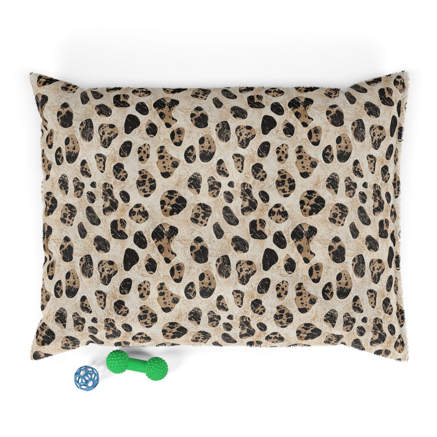 Leopard Print Plush Pet Bed