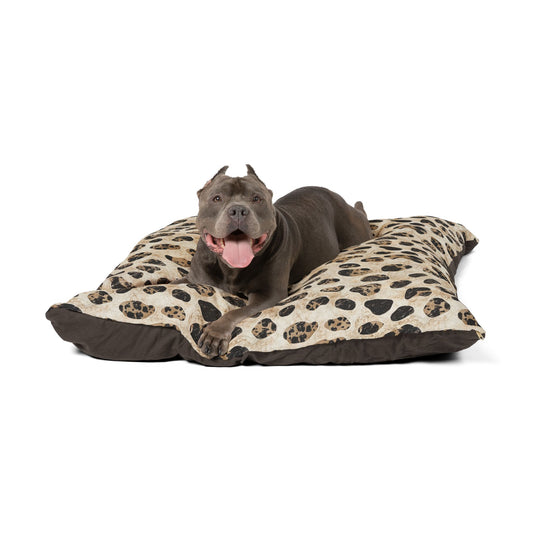 Leopard Print Plush Pet Bed