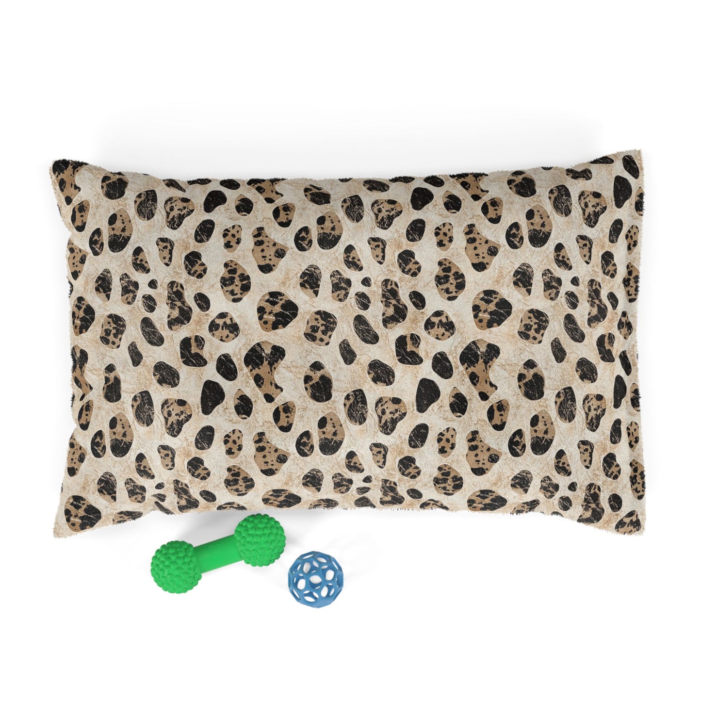 Leopard Print Plush Pet Bed