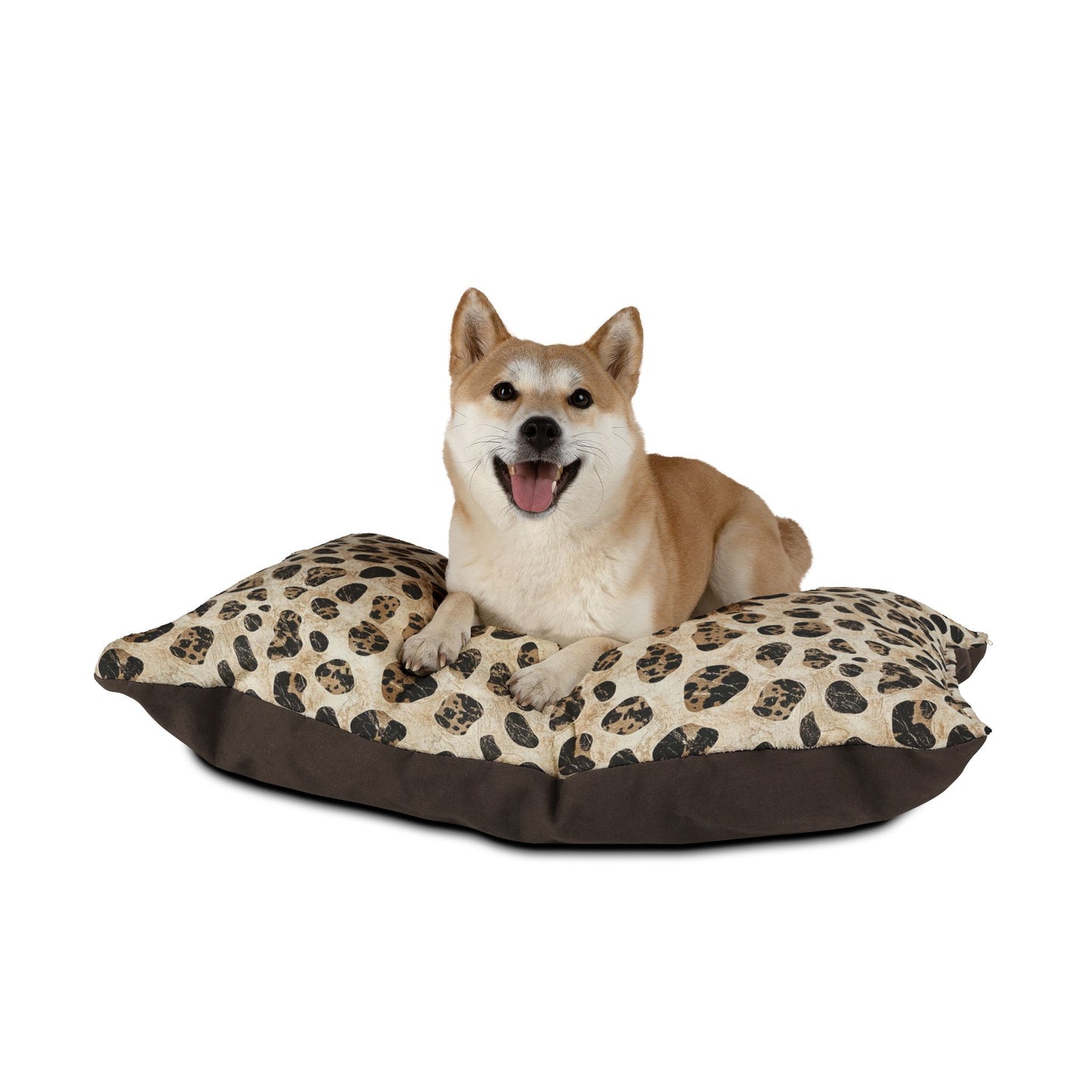 Leopard Print Plush Pet Bed