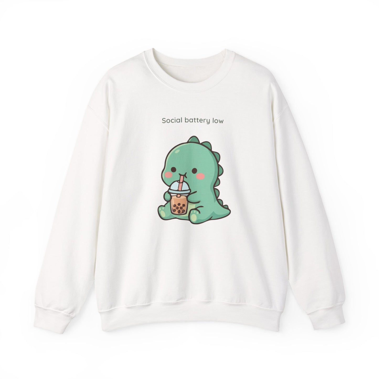 Social Battery Low™ Cozy Dino Sweatshirt