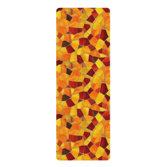 Autumn Mosaic Rubber Yoga Mat