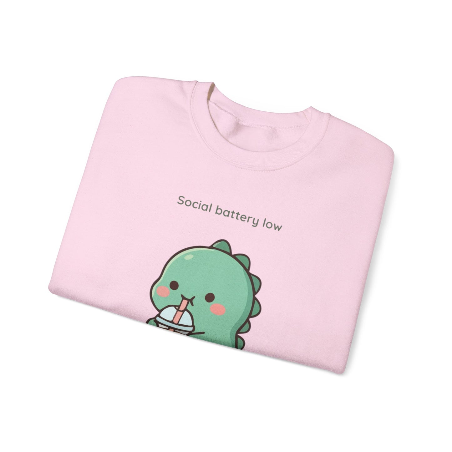 Social Battery Low™ Cozy Dino Sweatshirt