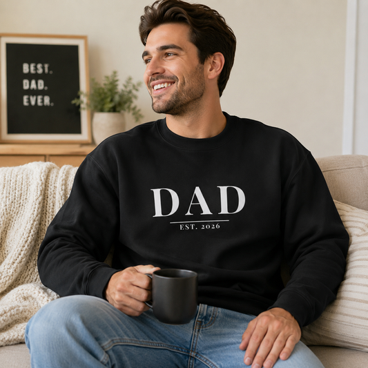 Dad Est. 2026 Sweatshirt | Father's Day Gift | New Dad Crewneck