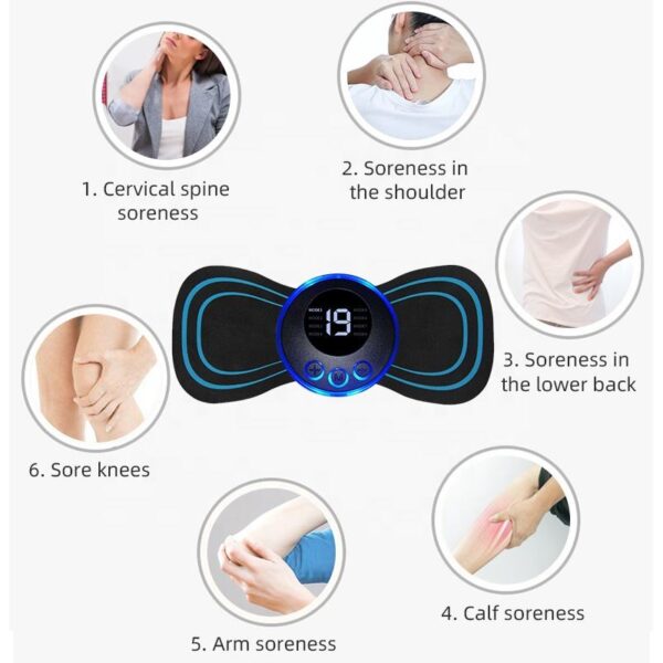 EMS Electric Pulse Neck Massager Cervical Massage Patch Back Sticker Muscle Stimulator Portable Relief Pain Relax Massageador - Image 4