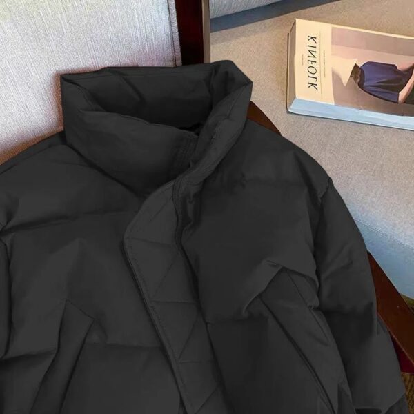 Fashionable stand collar thick cotton coat cotton jacket cotton jacket women's clothing - Image 3