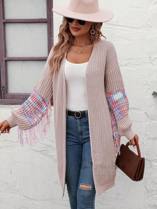 Fashionable tassel knitted sweater - Image 4