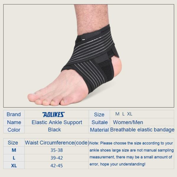 Aolikes 1PCS Ankle Protector Sports Ankle Support Elastic Ankle Brace Guard Foot Support Sports Gear Gym - Image 5