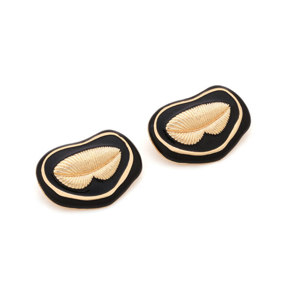 European and American fashionable and sexy oil dripping lips earrings, simple and versatile alloy enamel paint earrings, earrings for women - Image 3