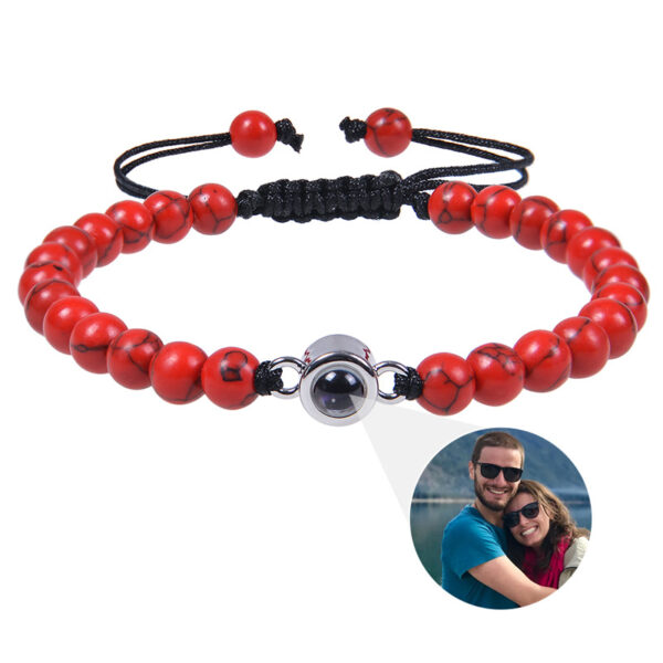 Photo projection bracelet 100 languages ​​I Love You natural stone custom bracelet picture jewelry - Image 12