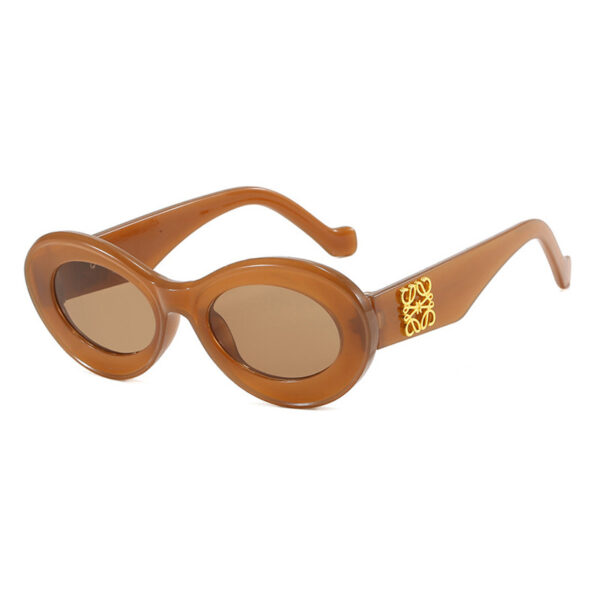 Street Fashion Cat Eye Elliptical Luxury Sunglasses Party New Driving Sunscreen Trendy Ink - Image 4