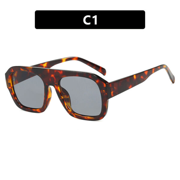 Single beam large frame square sunglasses, new personalized sunglasses, cross-border sunglasses, women's Instagram, same trend - Image 6
