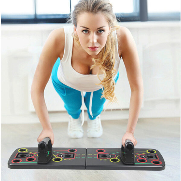 9 in 1 Push Up Board with Multifunction Body Building Fitness Exercise Tools Men Women Push-up Stands For GYM Body Training - Image 4