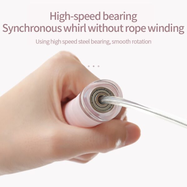 Cordless Double Use Electronic Skipping Rope Gym Fitness Cordless Skipping Smart Rope Jump Rope Digital Counting Speed Skipping - Image 5