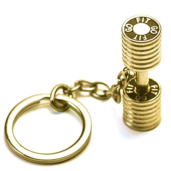 GYM Large Dumbbell Stainless Steel Keychain Sports Fitness Personalized Key Chains for Men Jewelry Gift Customize Wholesale - Image 9