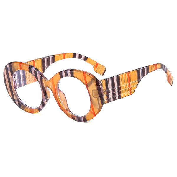Large frame circular sunglasses for street photography Instagram fashion show, modern retro sunglasses - Image 5