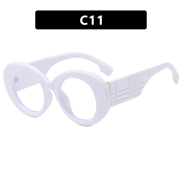 Large frame circular sunglasses for street photography Instagram fashion show, modern retro sunglasses - Image 16