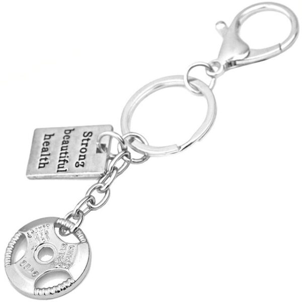 GYM Large Dumbbell Stainless Steel Keychain Sports Fitness Personalized Key Chains for Men Jewelry Gift Customize Wholesale - Image 16