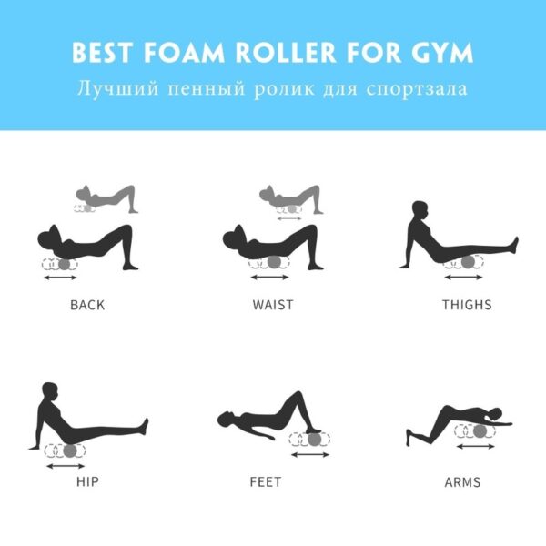 Yoga Column Gym Fitness Foam Roller Pilates Yoga Exercise Back Muscle Massage Roller Soft Yoga Block Muscle roller Drop Shipping - Image 5