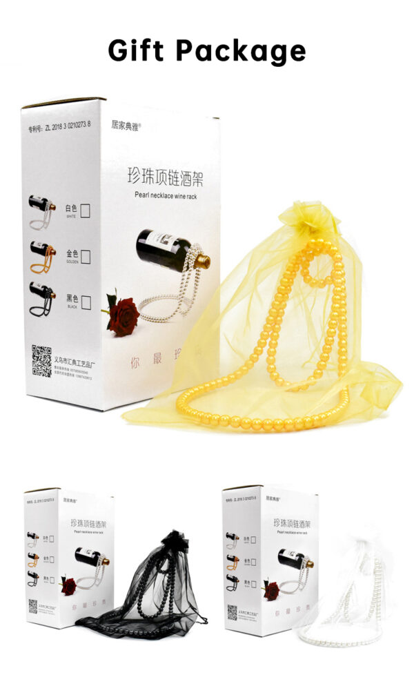Pearl Necklace Stainless Steel Wine Rack Wine Pedestal Clamp Holder Suspension Champagne Whisky Small Ornaments - Image 9