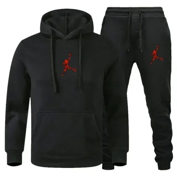 European and American new sports men's hoodie set sports hoodie - Image 2