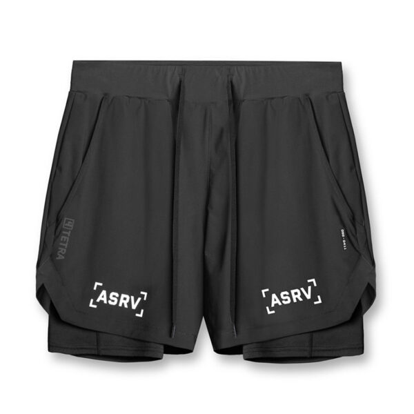 Wear Summer Sports Shorts Men's Fake Two-Piece Quick-Drying Double-Layer Basketball Pants Anti-Running Training Five-Point Pants - Image 9