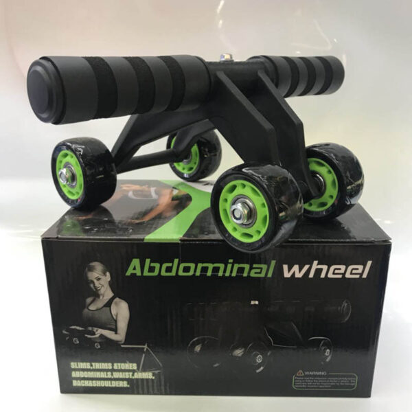 New Design Foldable Abs Plastic Abdominal 4 Wheel Exercise Wheel Abdominal Set Kit Gym Equipment - Image 9