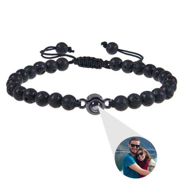 Photo projection bracelet 100 languages ​​I Love You natural stone custom bracelet picture jewelry - Image 9