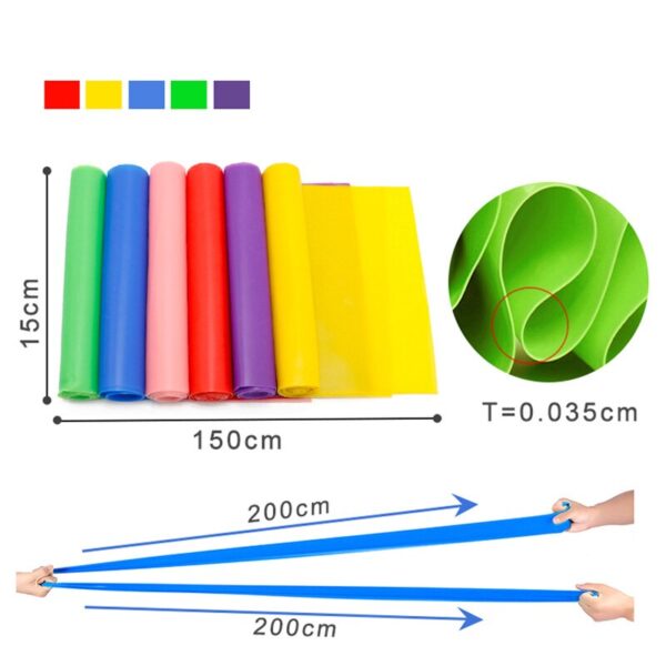 Elastic Resistance Bands Expander Stretch Exercise Rubber Band Fitness Equipment Pull Rope Strength Training Gym Yoga Crossfit - Image 3