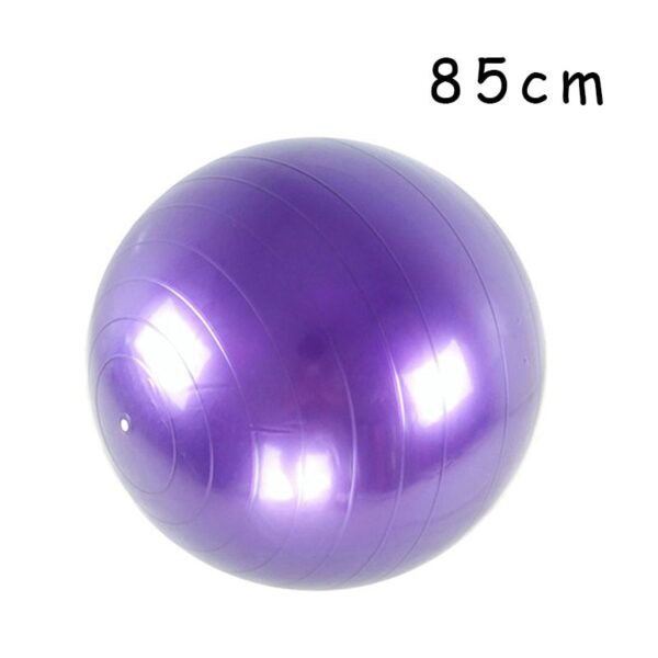 PVC Glossy Fitness Balls Yoga Ball Thickened Explosion-proof Exercise Home Gym Pilates Equipment Balance Ball 45cm/55cm/65cm/75cm/85cm - Image 29