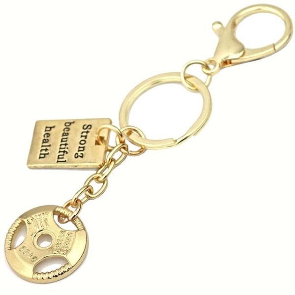 GYM Large Dumbbell Stainless Steel Keychain Sports Fitness Personalized Key Chains for Men Jewelry Gift Customize Wholesale - Image 17