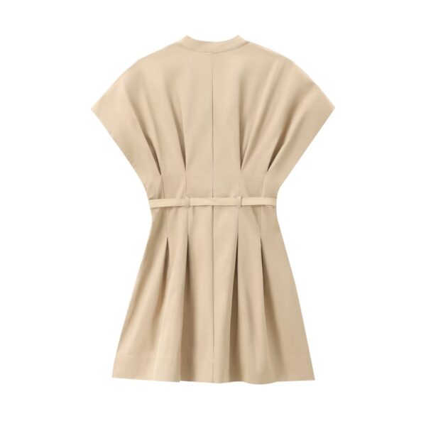 Summer new women's clothing European and American style pleated short style slim and sexy dress for women - Image 2