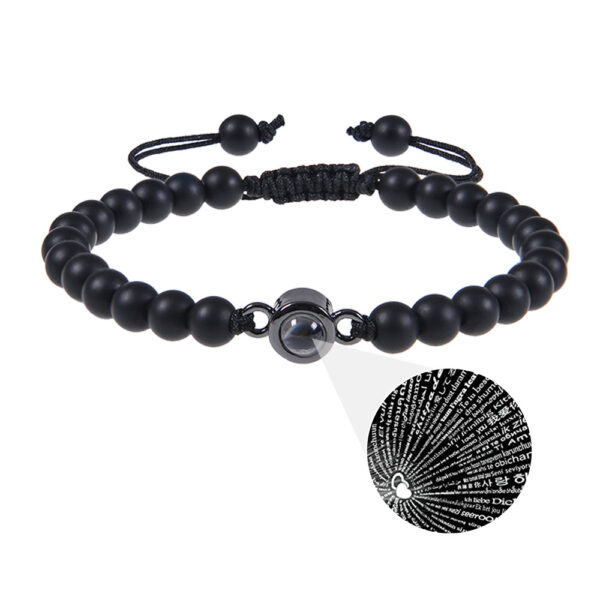 Photo projection bracelet 100 languages ​​I Love You natural stone custom bracelet picture jewelry - Image 20