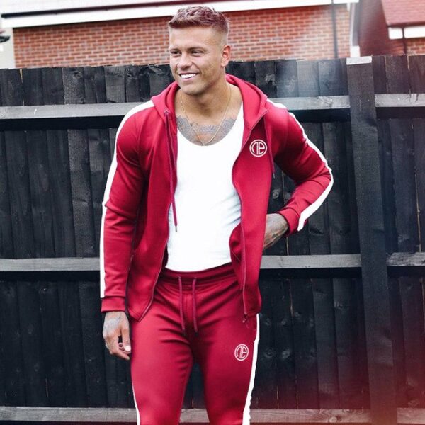 Sport Man Tracksuit Running Gym Men Set Sport Clothing Set Joggers Fitness Bodybuilding Sports Suits Mens Hoodie+Pants Suit Men - Image 9