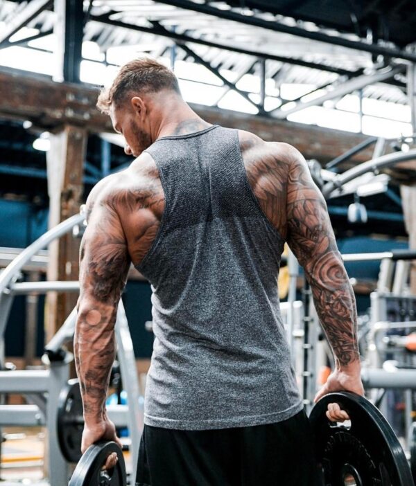 Shirt Sleeveless Sports Top Men Running Vest Male Fitness Tanktop Cotton Mens Bodybuilding Vest Joggers Gym Man Undershirt - Image 6