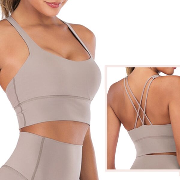 Yoga Set Short Women Fitness Set Yoga Outfit For Women 2 Piece Gym Suit Sports Bra Sets - Image 2