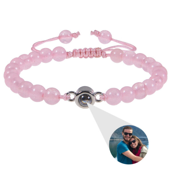 Photo projection bracelet 100 languages ​​I Love You natural stone custom bracelet picture jewelry - Image 6
