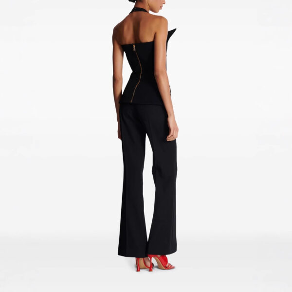 Autumn niche design hanging neck sexy backless little woman double breasted temperament small tank top vest vest vest - Image 4
