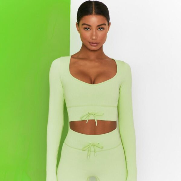 High Waist Seamless Yoga Set Women Two Piece Set Women Clothes Gym Sportswear Female Clothing Workout Push Up Legging Sport Top - Image 5