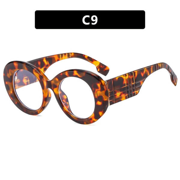 Large frame circular sunglasses for street photography Instagram fashion show, modern retro sunglasses - Image 14