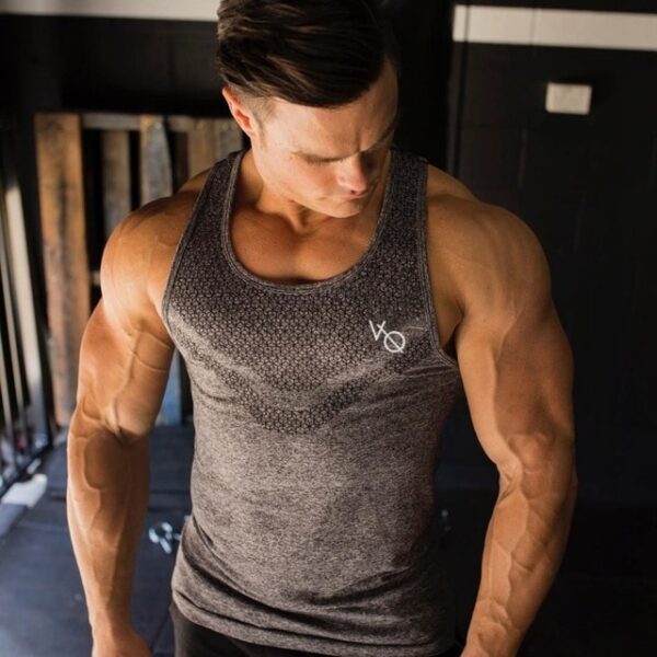 Shirt Sleeveless Sports Top Men Running Vest Male Fitness Tanktop Cotton Mens Bodybuilding Vest Joggers Gym Man Undershirt - Image 9