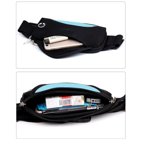 Unisex Waterproof Running Waist Bag, Sport Waist Pack, Mobile Phone Holder Bag, Gym Fitness Bag, Sport Running Belt Bag - Image 3