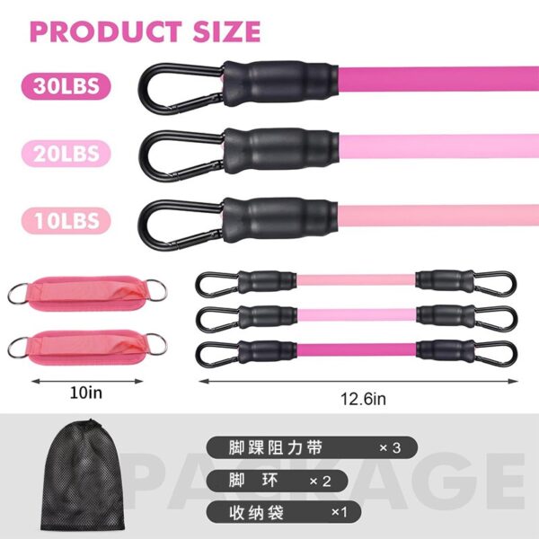Hip Training Kick Pull Rope Ankle Buckle Strap Fitness Leg Speed Trainer Gym Fitness Accessories Sets Leg Puller - Image 2