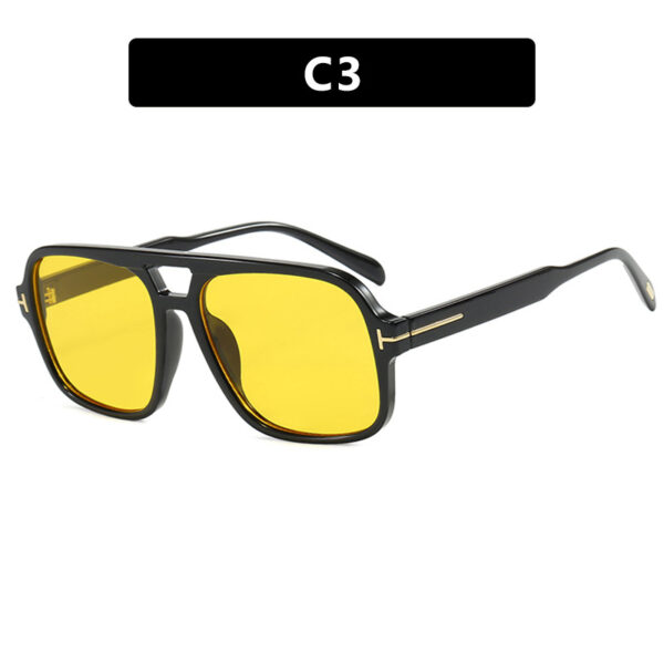 Pilot retro double beam sunglasses, new high-end sunglasses, UV resistant sunglasses, trendy - Image 4