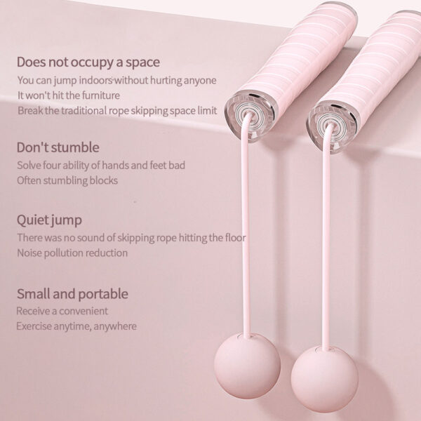 Cordless Double Use Electronic Skipping Rope Gym Fitness Cordless Skipping Smart Rope Jump Rope Digital Counting Speed Skipping - Image 6
