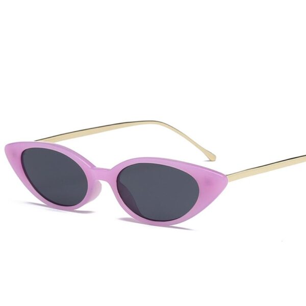 High Quality Women's Fashion Narrow Cat Eye Sunglasses UV400 Fashion Eye Wear narrow sunglasses for  women's fashion Products - Image 9