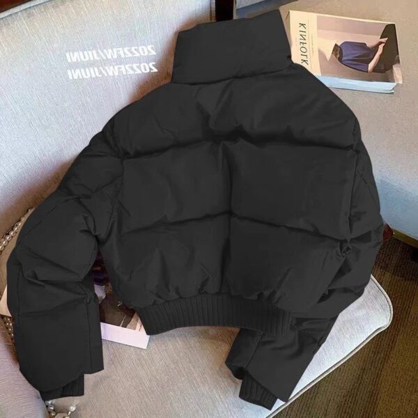 Fashionable stand collar thick cotton coat cotton jacket cotton jacket women's clothing - Image 4